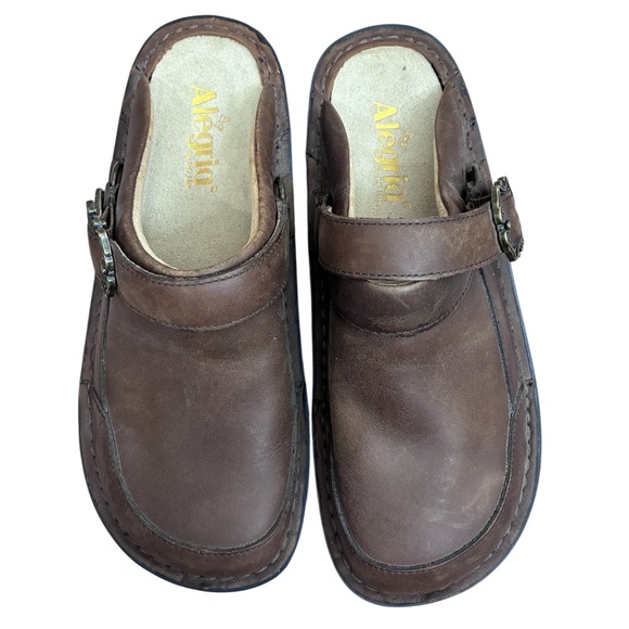 Alegria Seville Oiled Brown Clog Size 37 US 7-7.5 NEW - Picture 3 of 7